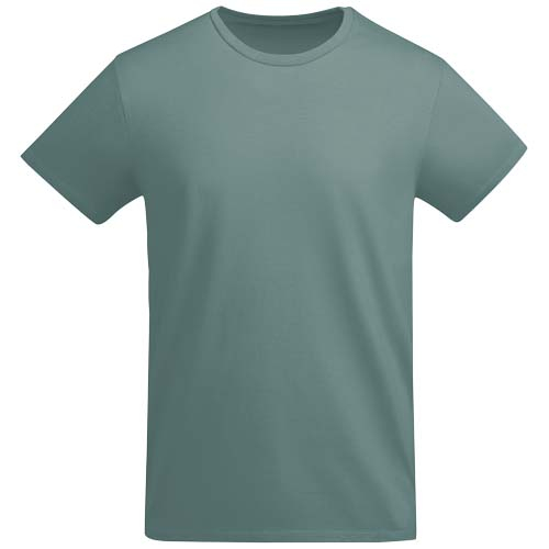 T-shirt personnalisé 175g coton organique homme Breda Roly Bleu calme